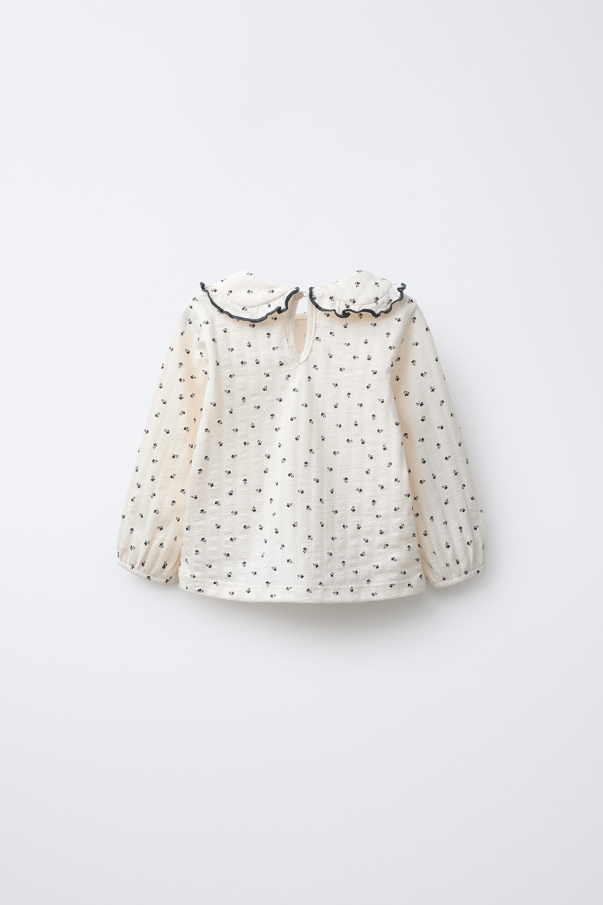 FLORAL PETER PAN COLLAR TOP